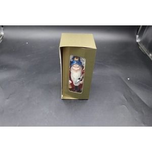 Mouth Blown Glass Sleepy Santa or Elf or Dwarfs CHRISTMAS ORNAMENT Hand Crafted